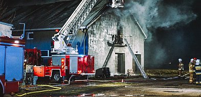 Pożar w Sadowie. Kilkadziesiąt zastępów strażackich w akcji-12044