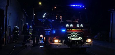 Powiat lubliniecki. Pożar w piwnicy