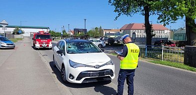 Powiat lubliniecki. Wjechał rowerem wprost na samochód