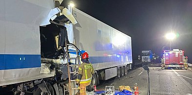 Lubliniec. Zderzenie samochodów ciężarowych na obwodnicy