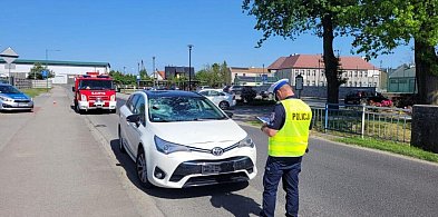 Powiat lubliniecki. Wjechał rowerem wprost na samochód