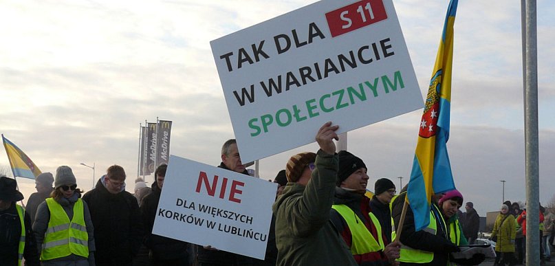 Budowa drogi S11. Krok do przodu, teraz do tyłu