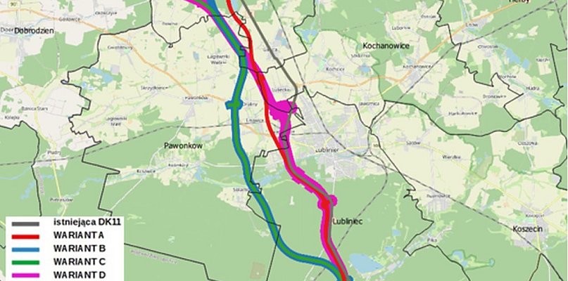 Powiat lubliniecki. Przebieg S 11, wciąż gorący temat - 11994