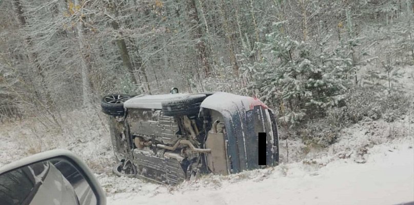 Powiat lubliniecki. Ślisko na drogach, 11 kolizji - 12294