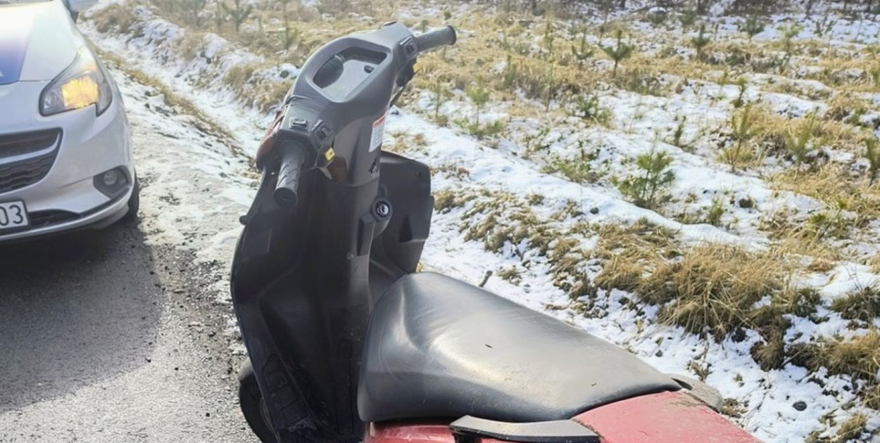 Powiat lubliniecki. Jechał motorowerem, podpadł policjantom, bo...